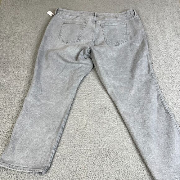 Old Navy Vintage Slim Jeans Womens 22 Grey High Rise Straight  Denim Zip Fly NEW - Picture 12 of 12